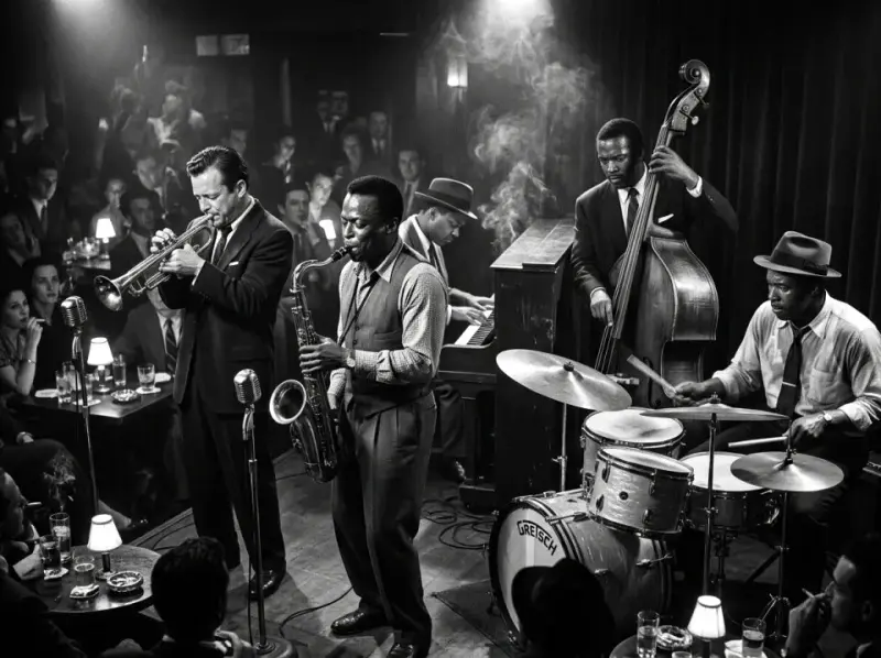 Hard bop: powrót do korzeni bluesa i gospel w jazzie